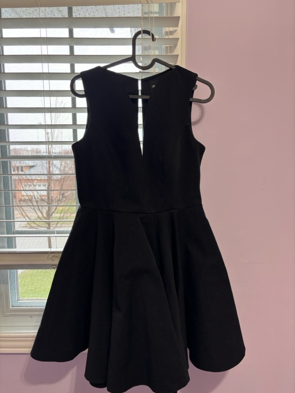 ASOS Black Sleeveless Fit-and-Flare Dress